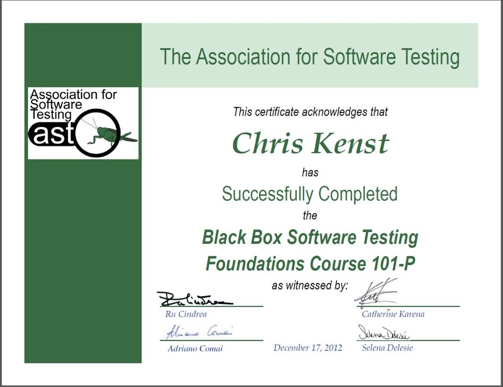 I'm a Black Box Software Tester
